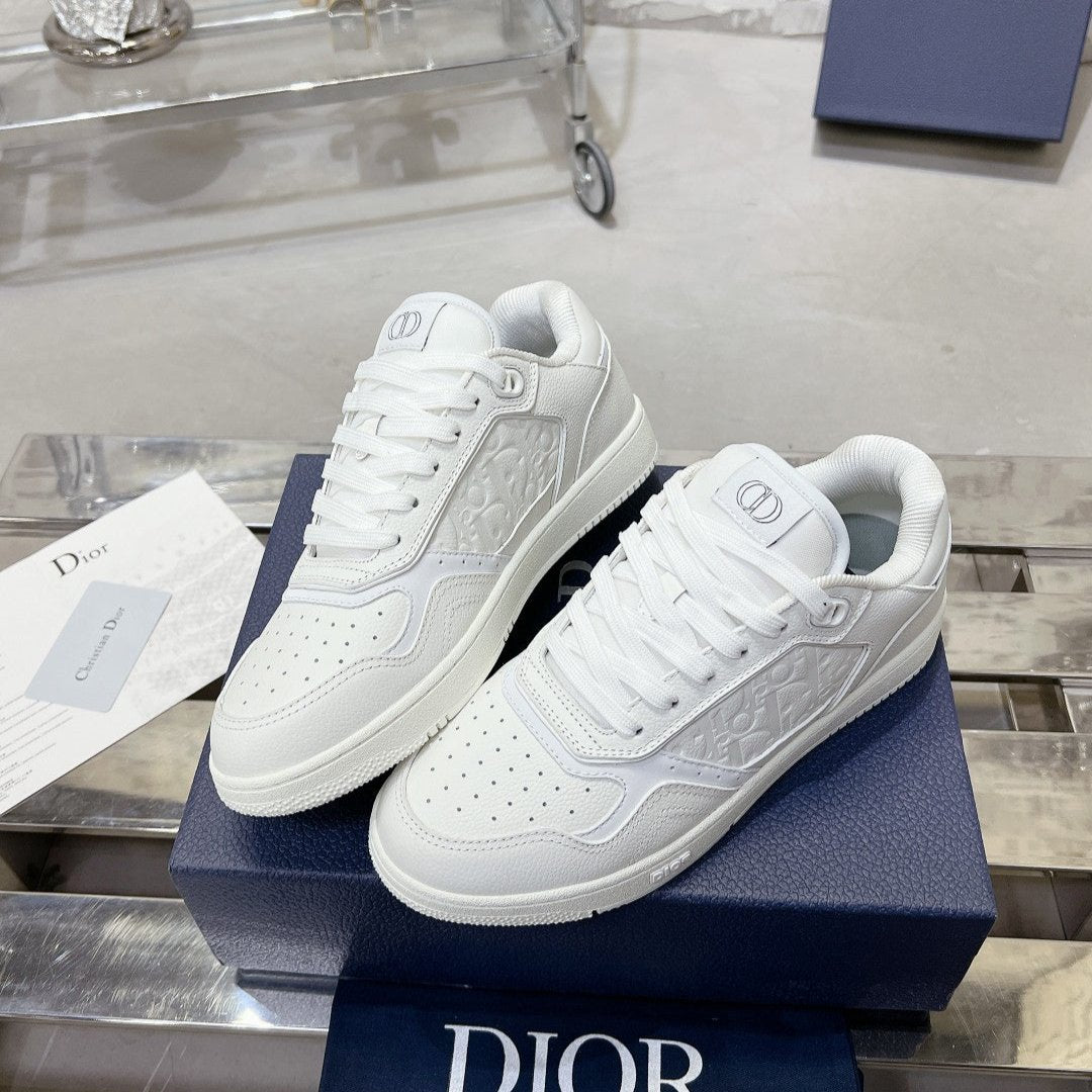 CD B27 Sneaker 30mm In White Calfskin 100629