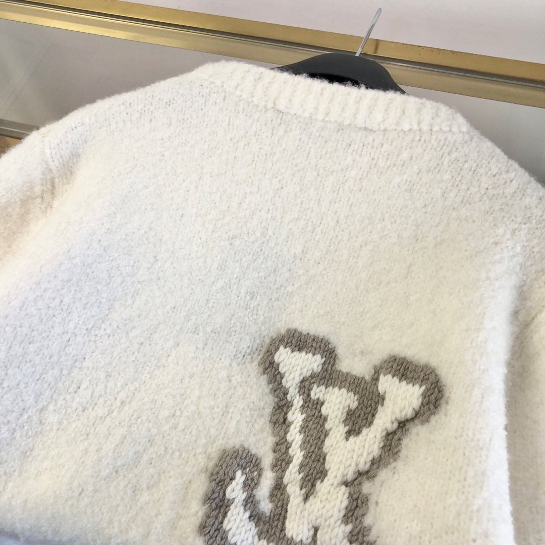 LV 25 Sweater White Wool 293538