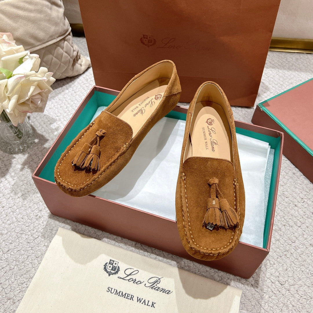 LP Dot sole walk mocassin Cocoa Suede 214999