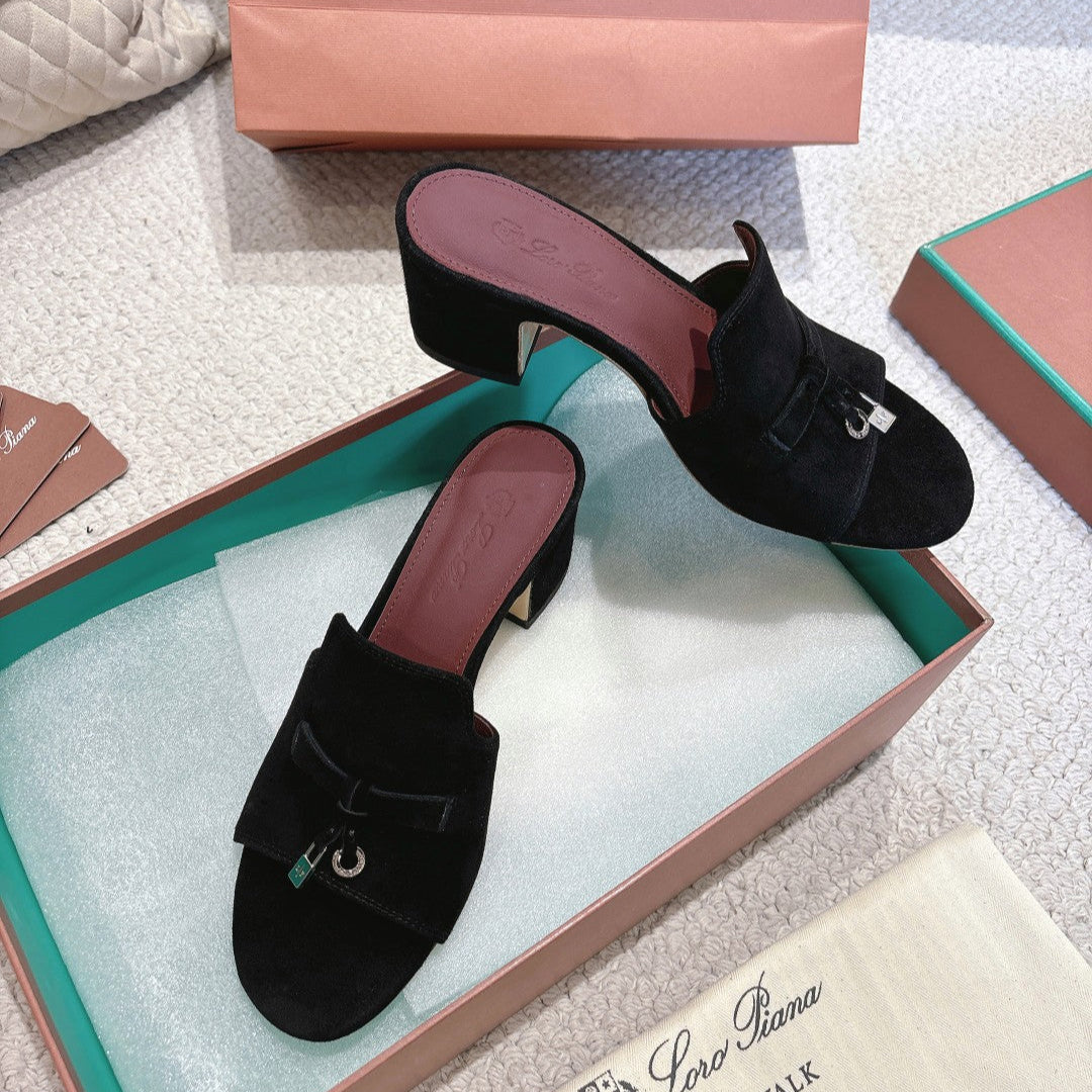 LP 25 Summer Charm Sandal 55 Black Suede