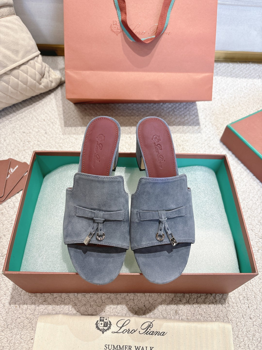 LP 25 Summer Charm Sandal 55 Rock Blue Suede