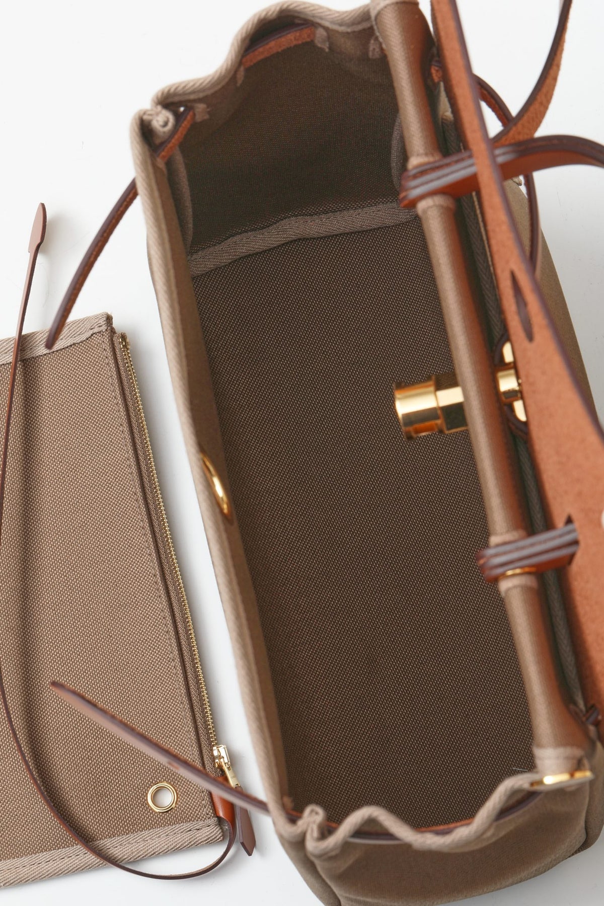 High-end Hermes 2026 Herbag Zip 31cm Hunter Leather And Canvas