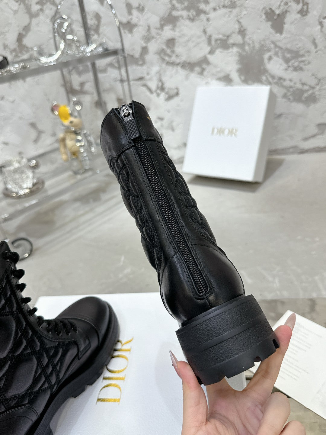 CD D-Unit Ankle Boot In Black Cowhide 100583