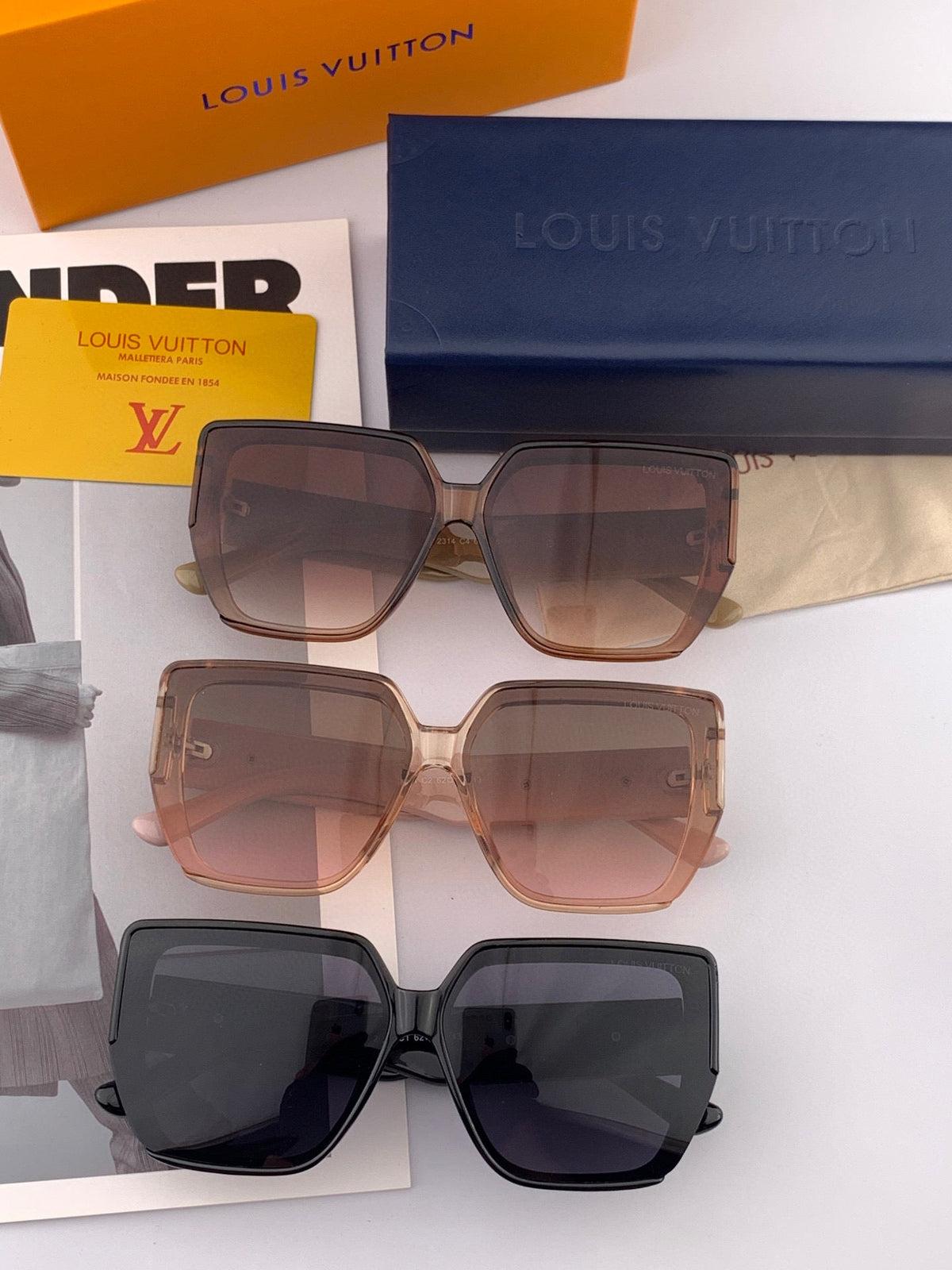 SQUARE SUNGLASSES L6303 IN ACETATE