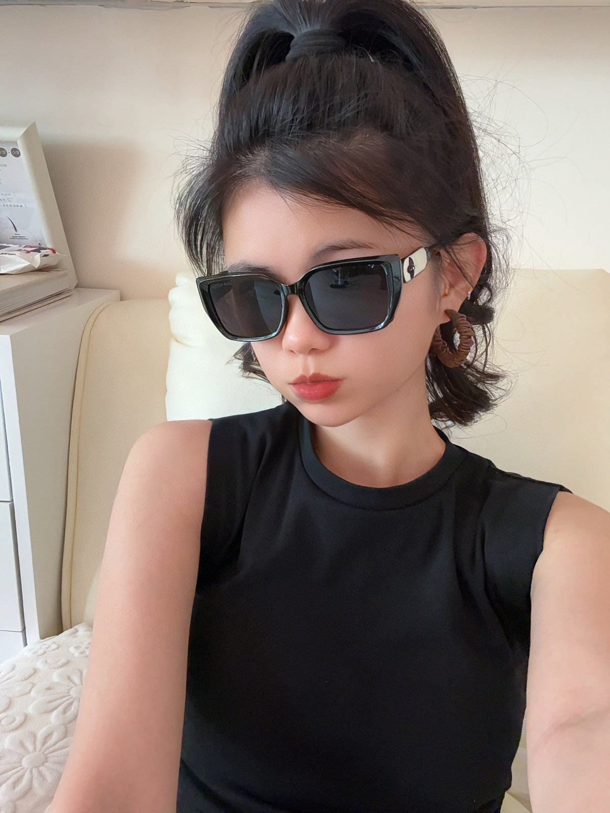 SQUARE SUNGLASSES L6221 IN ACETATE