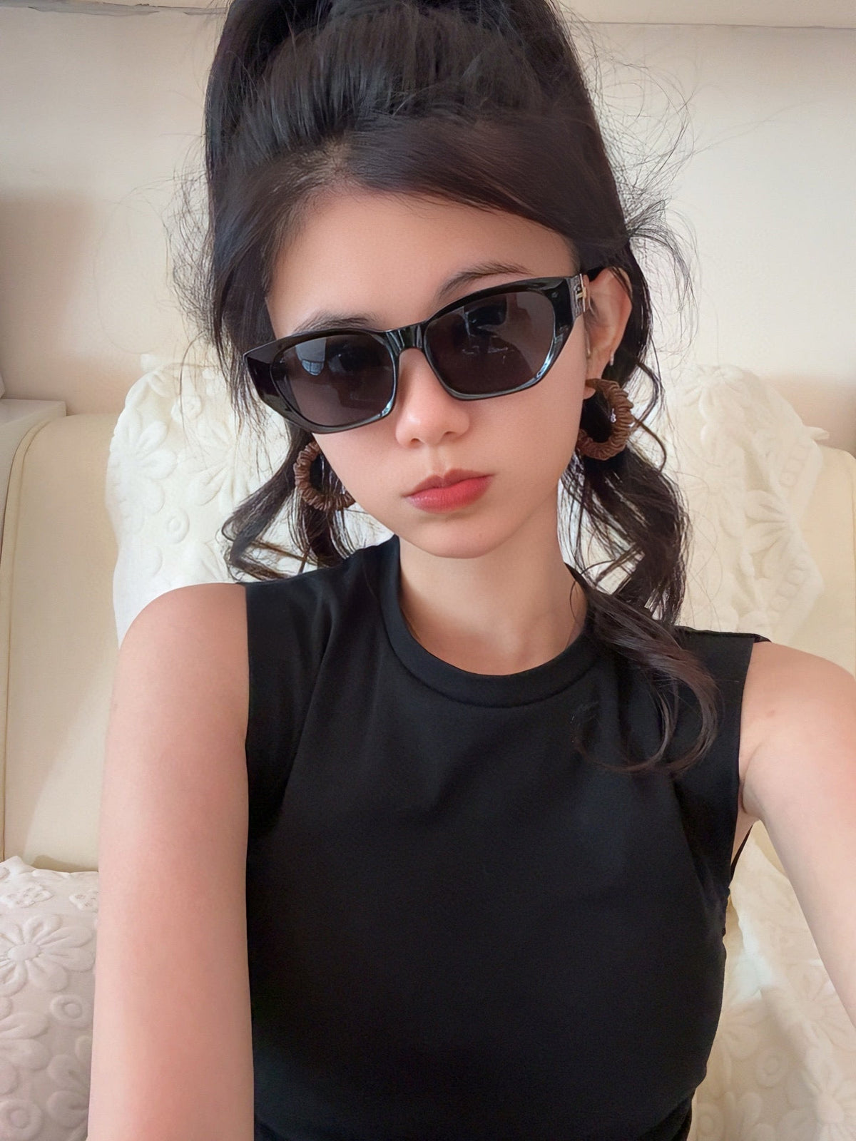 CAT EYE SUNGLASSES L9551 IN ACETATE