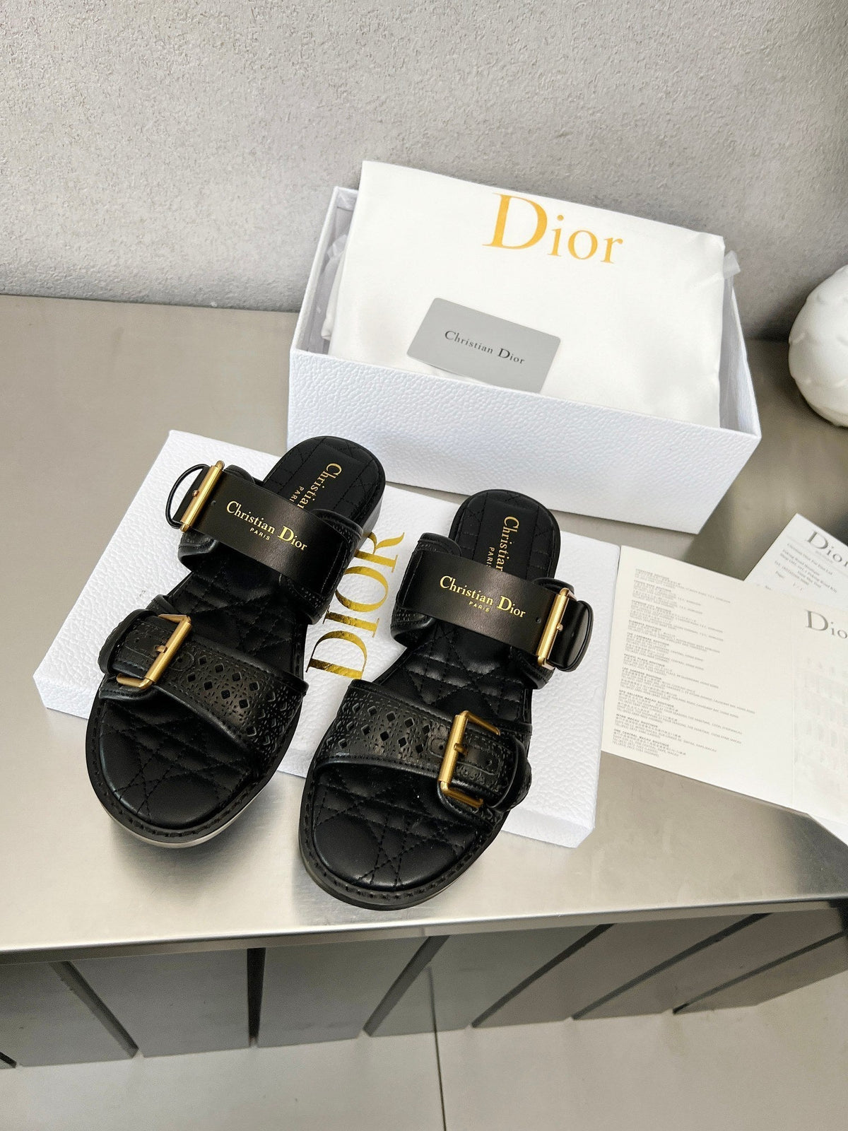 CD 25 Dad Sandal Mule Calfskin