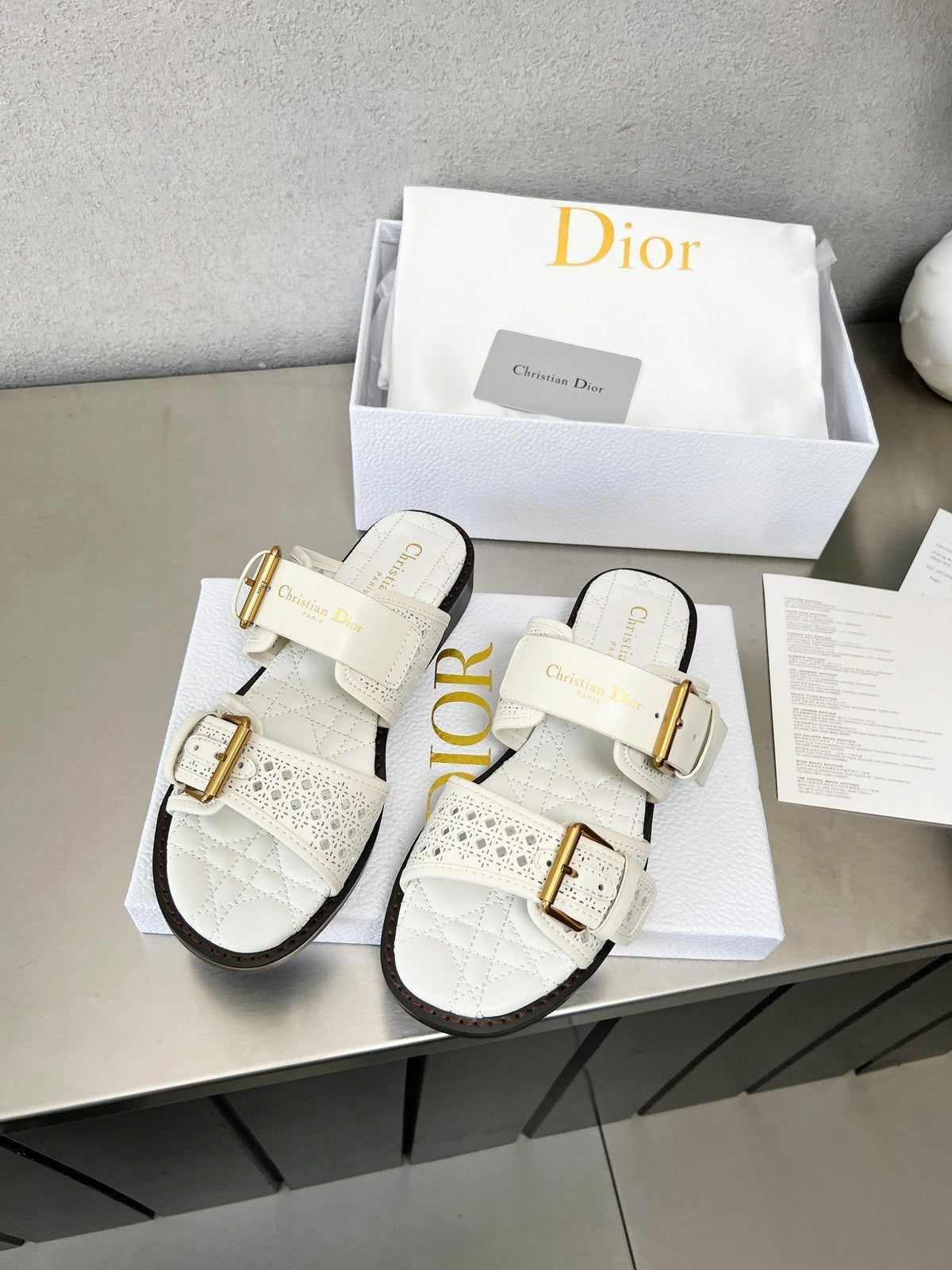 CD 25 Dad Sandal Mule Calfskin