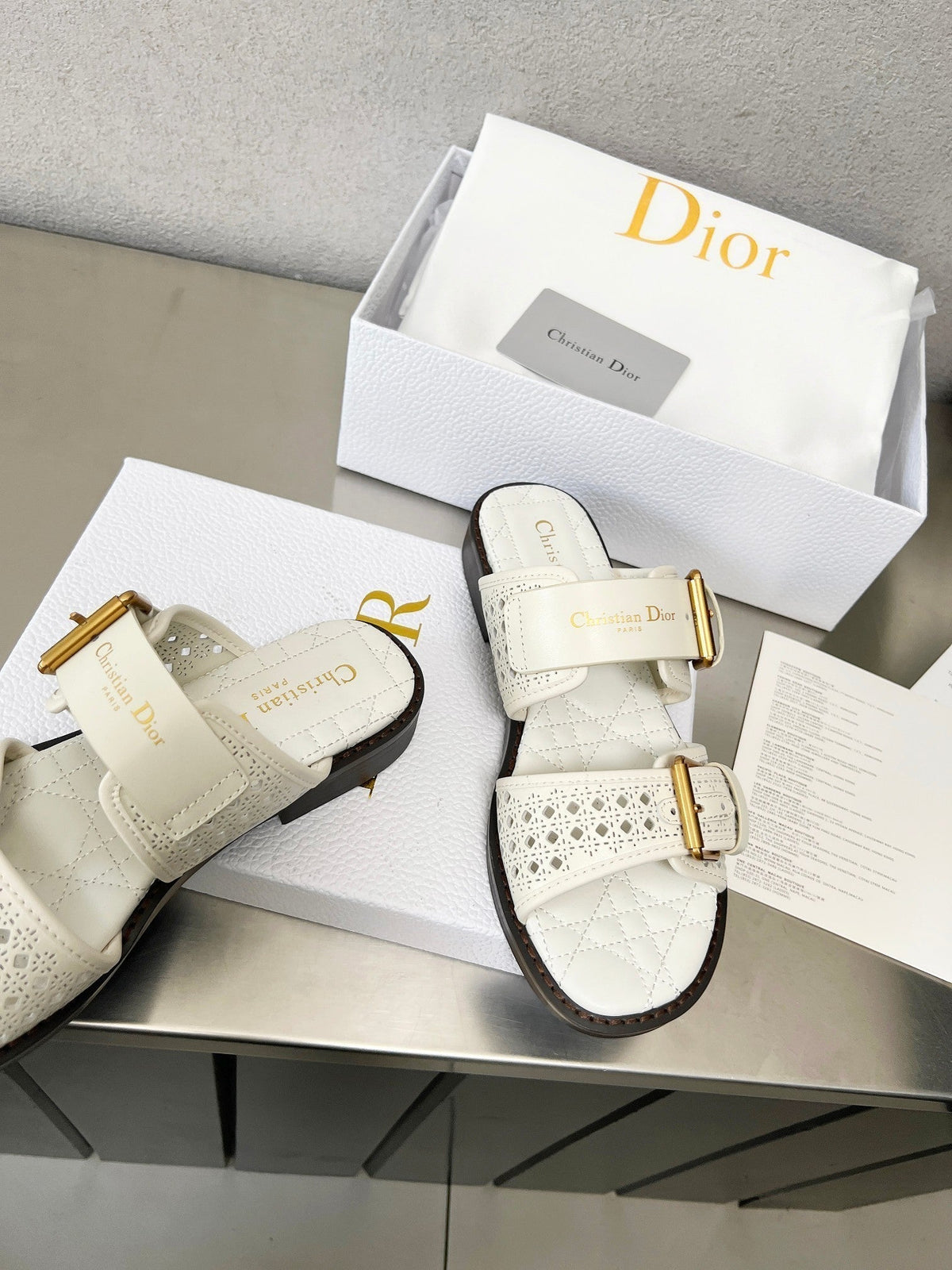 CD 25 Dad Sandal Mule Calfskin