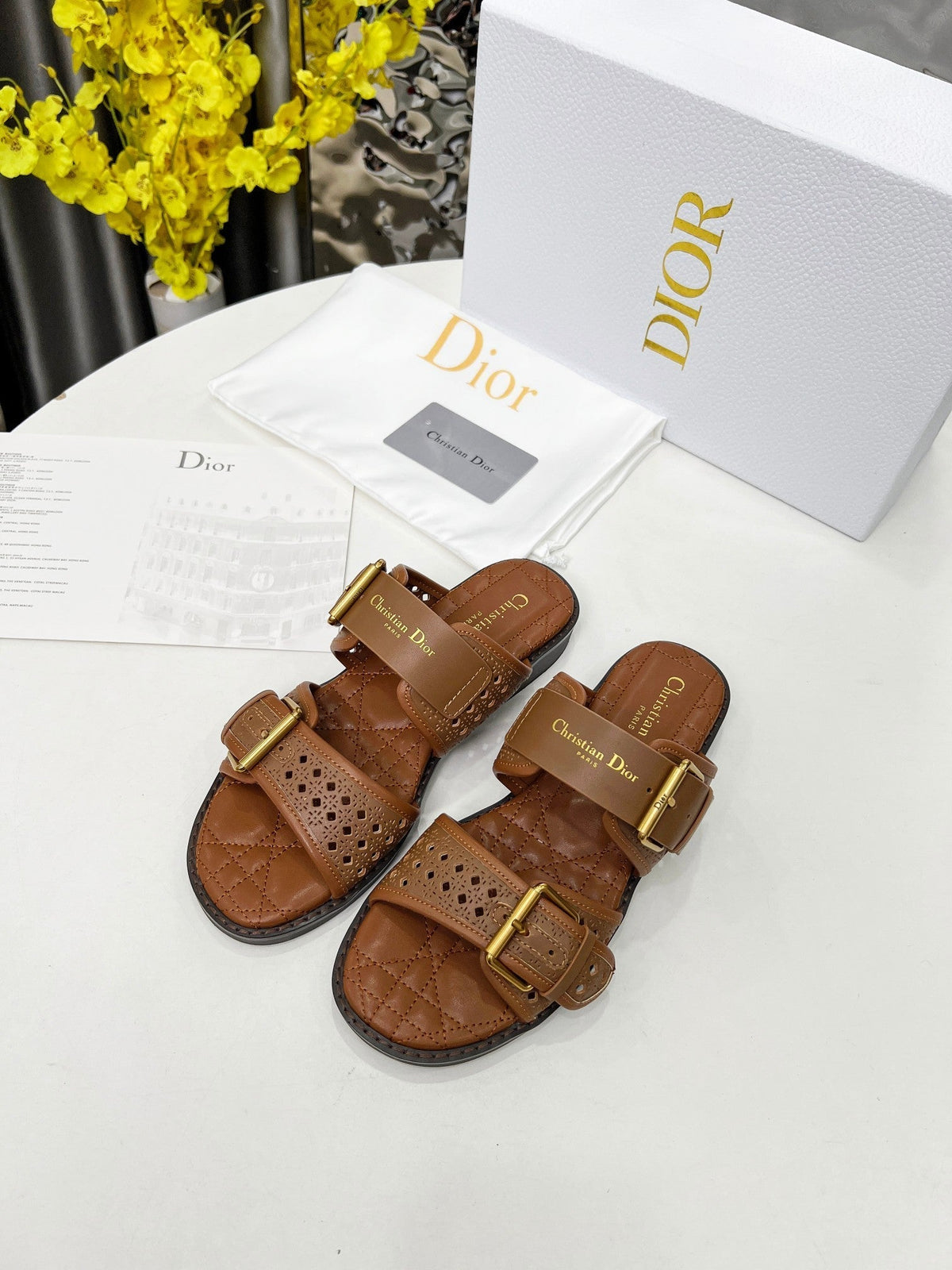 CD 25 Dad Sandal Mule Calfskin