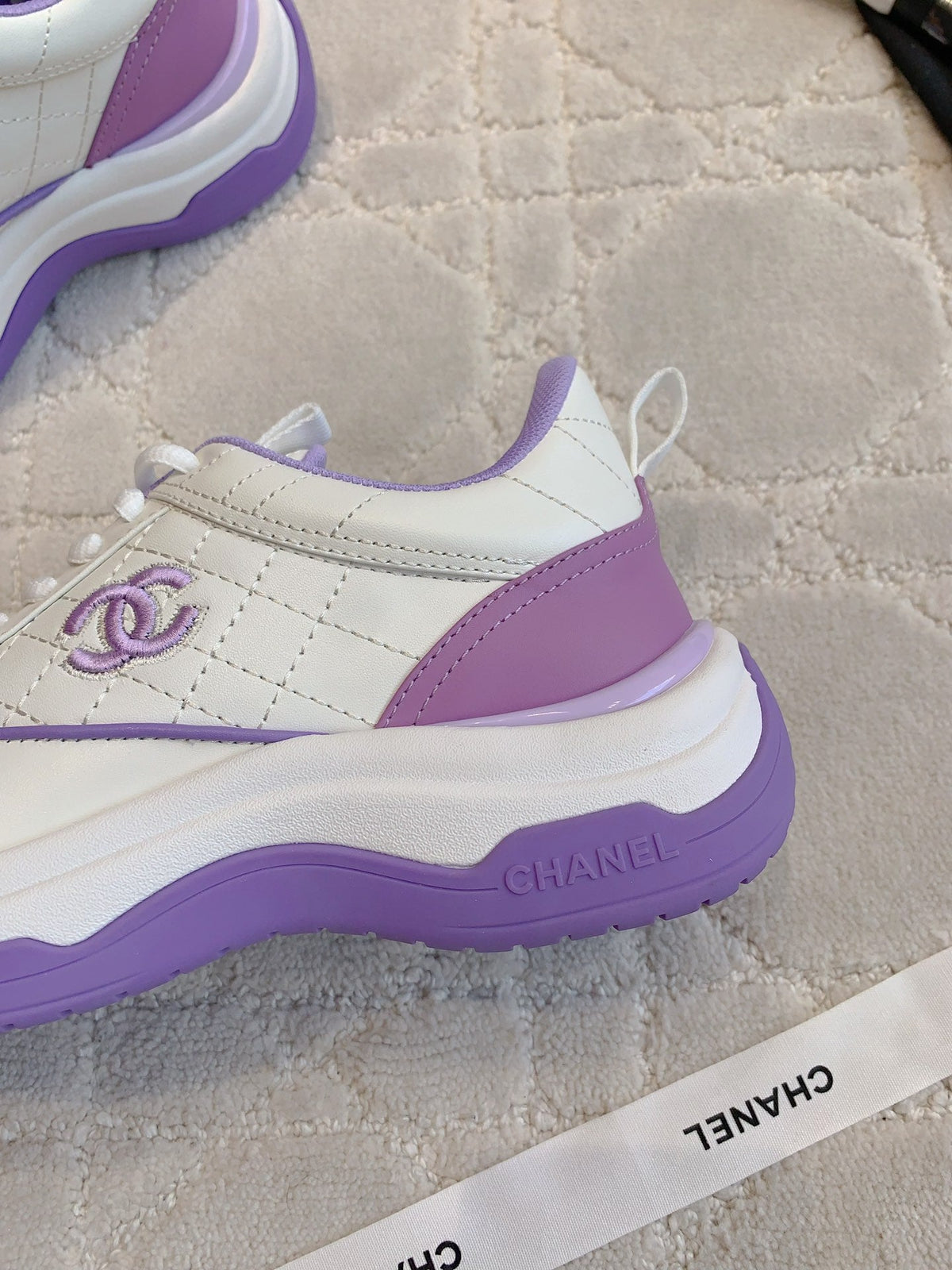 Chanel 2026 Quilted Platform Sneakers Leather 183733