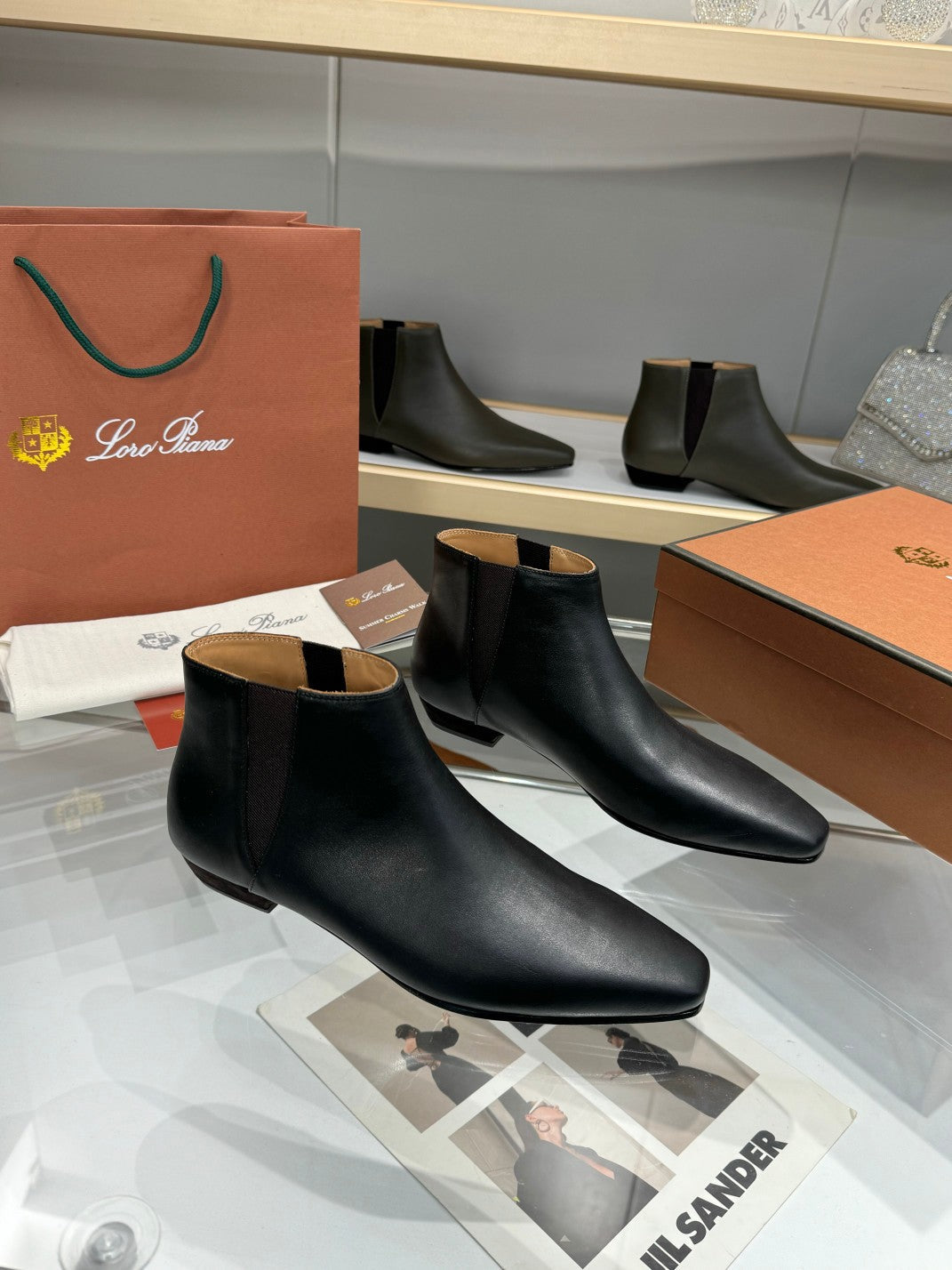 LP Sumire Ankle Boot In Black Nappa Calfskin 980108