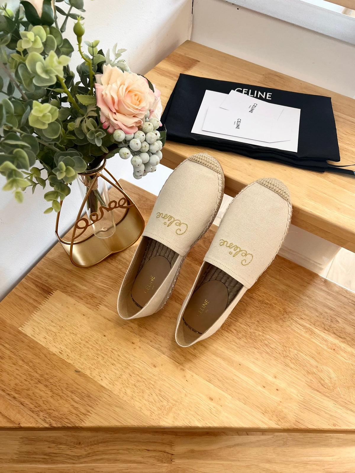 Celine 2026 Taillat Flat Loafers Canvas 807217