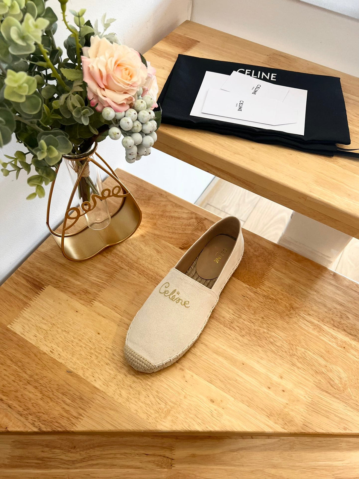 Celine 2026 Taillat Flat Loafers Canvas 807217