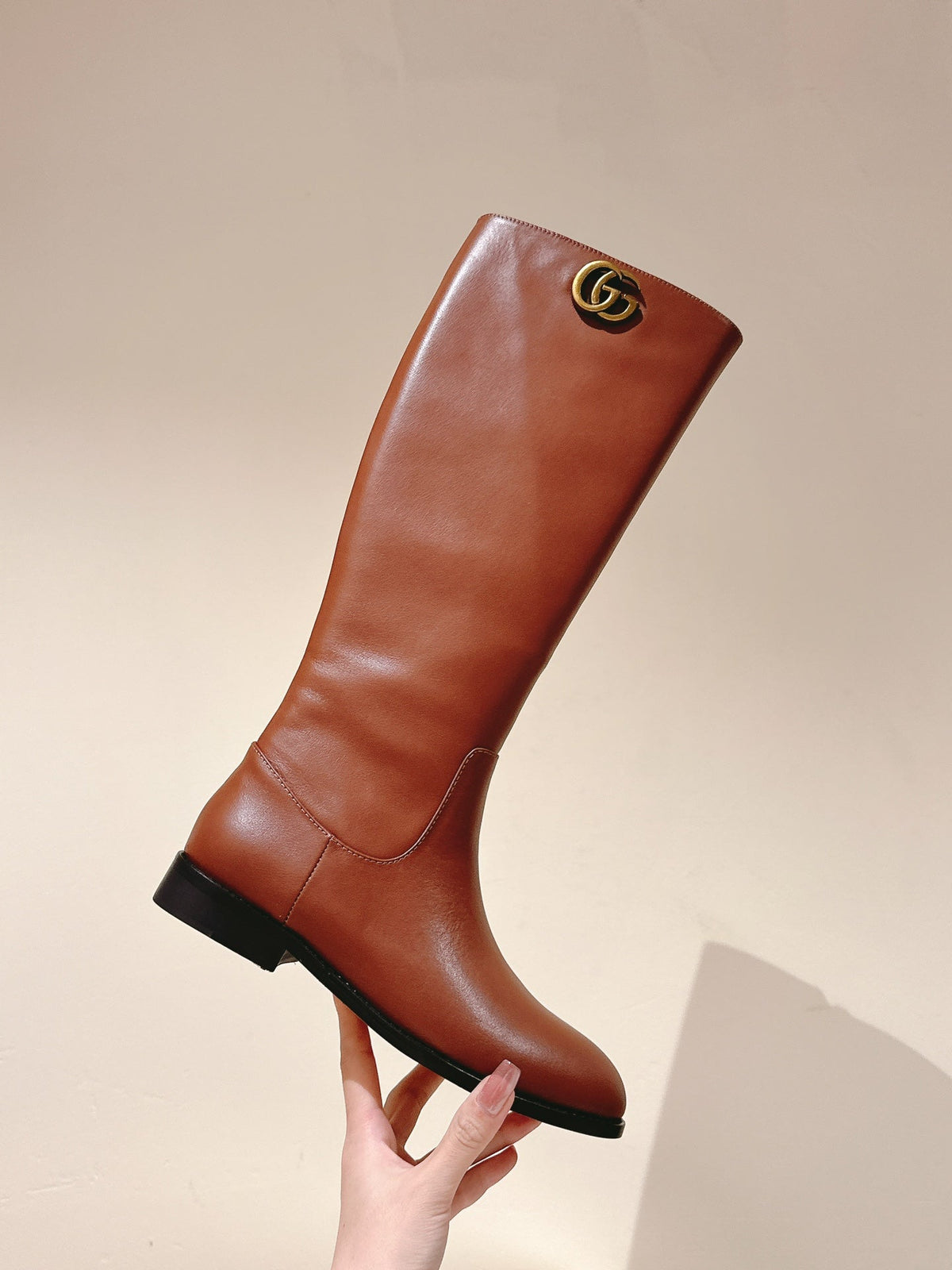 Gucci Boots Brown Sheepskin 484874