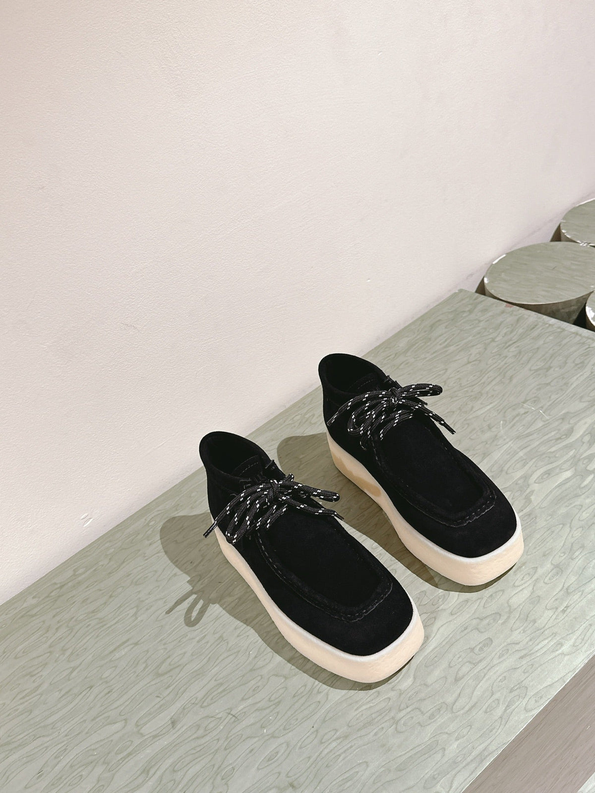 Miu Ankle Boots Black Suede