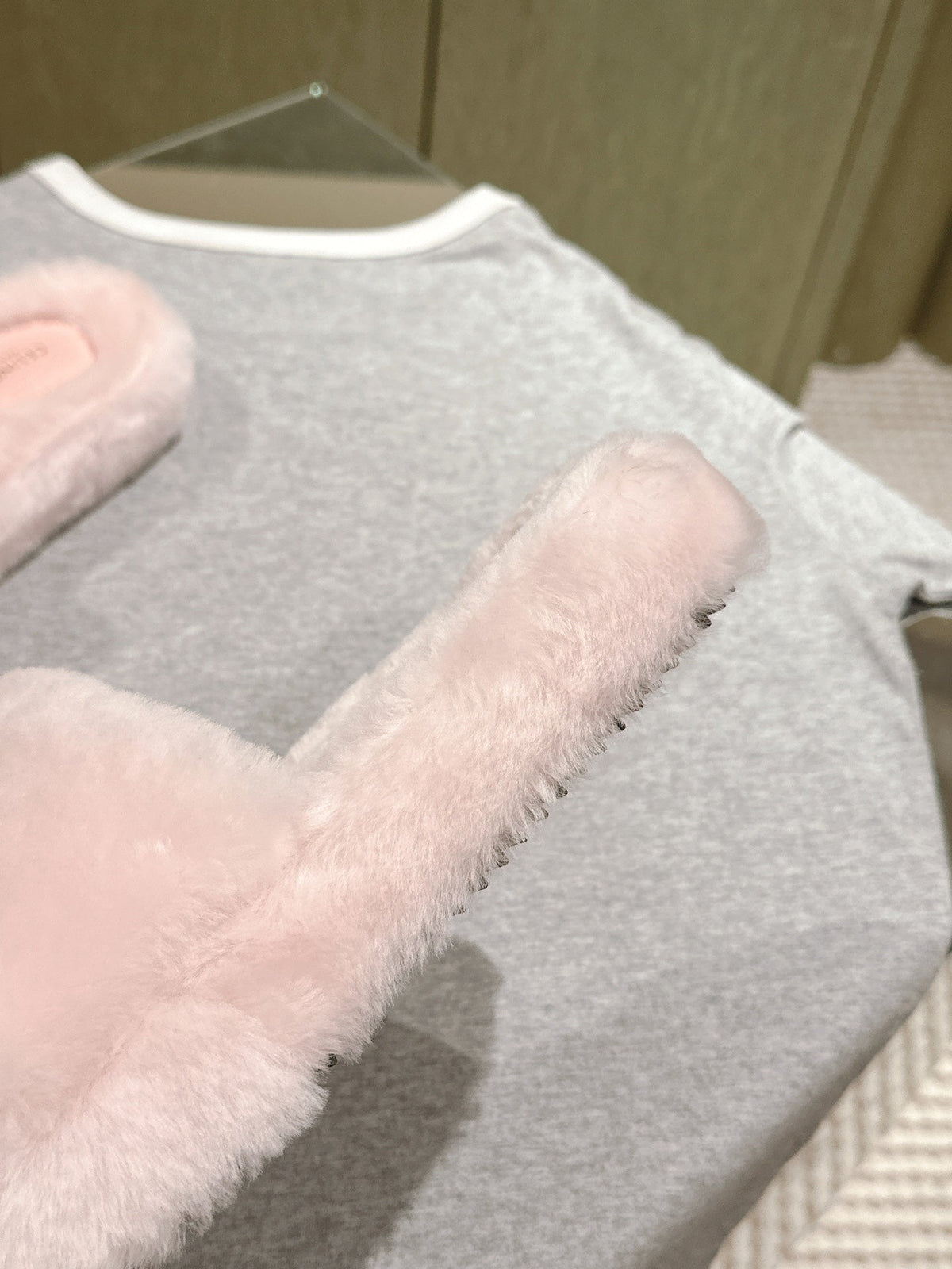 Celine 2026 Thick-Soled Sandals Furry 654868