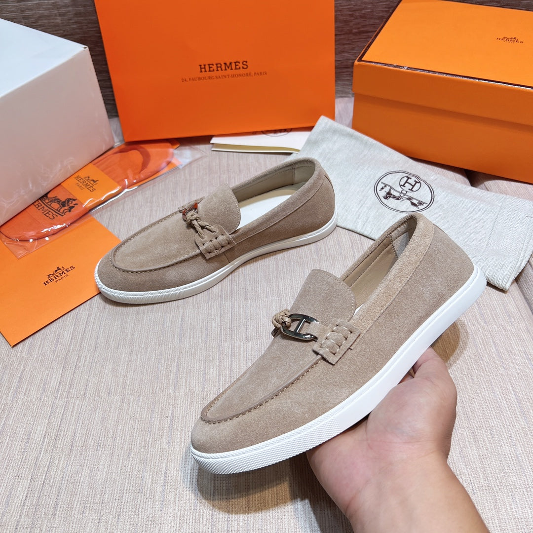 HM Men's Ignacio Loafer Beige Suede 713056