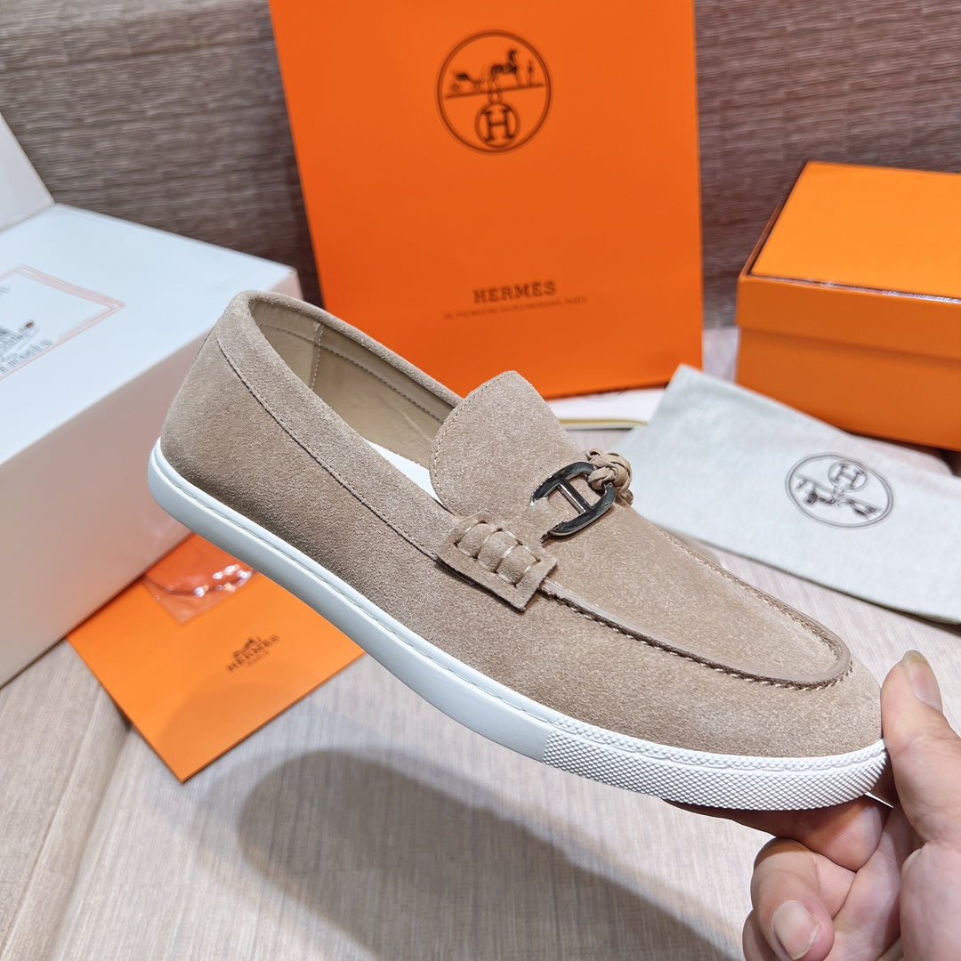 HM Men's Ignacio Loafer Beige Suede 713056
