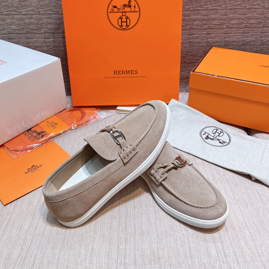 HM Men's Ignacio Loafer Beige Suede 713056