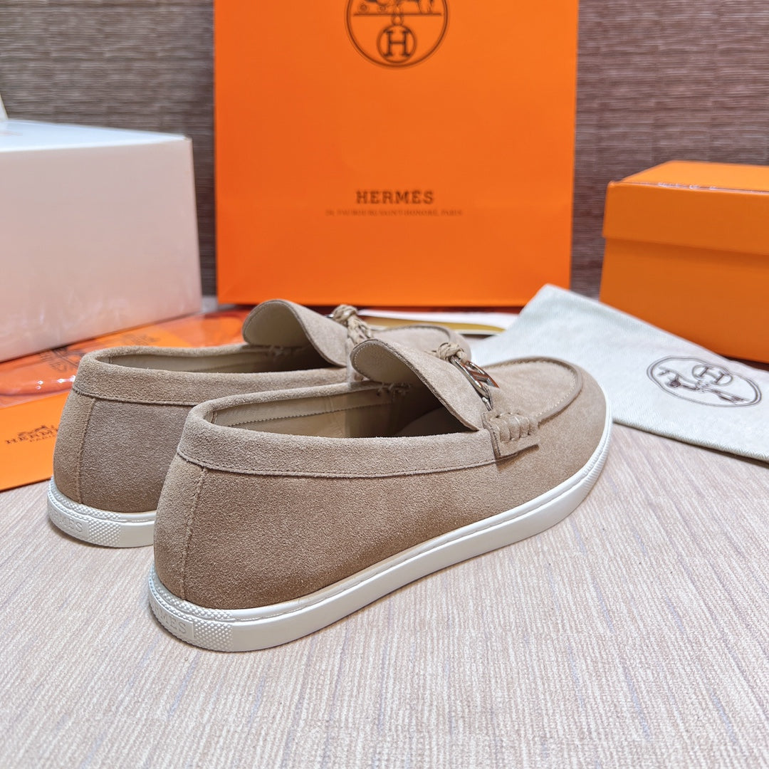 HM Men's Ignacio Loafer Beige Suede 713056