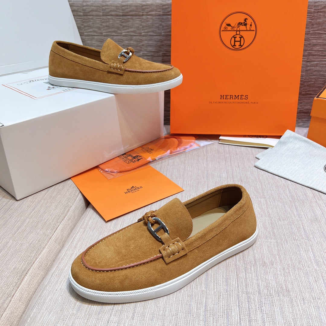 HM Men's Ignacio Loafer Light Brown Suede 713054