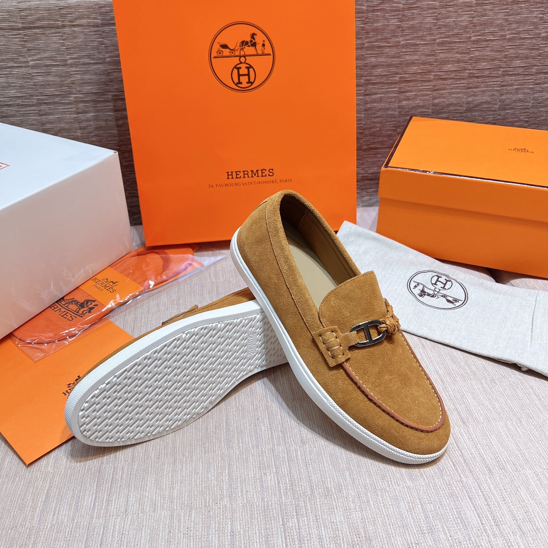 HM Men's Ignacio Loafer Light Brown Suede 713054