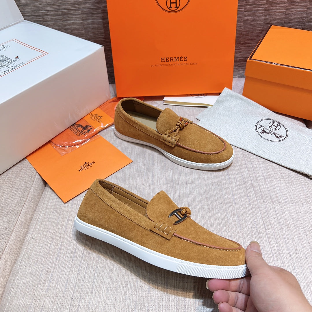 HM Men's Ignacio Loafer Light Brown Suede 713054