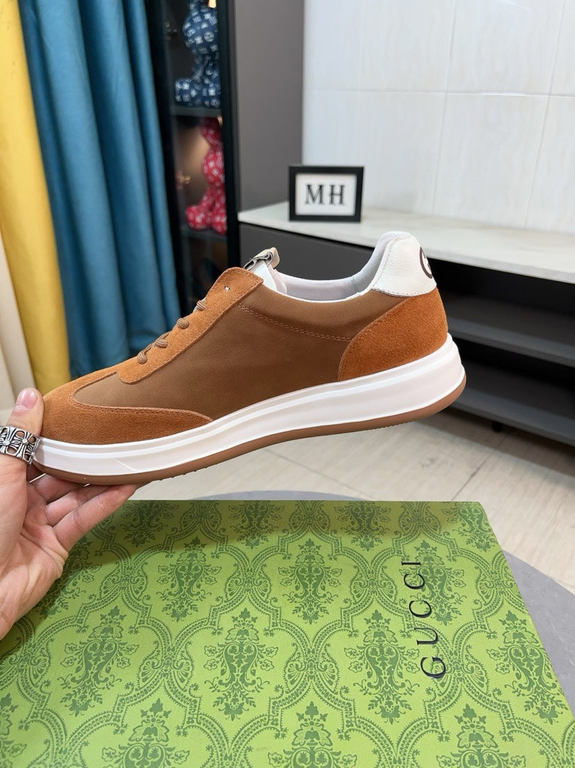 GG Men's Sneaker Brown Suede 478218
