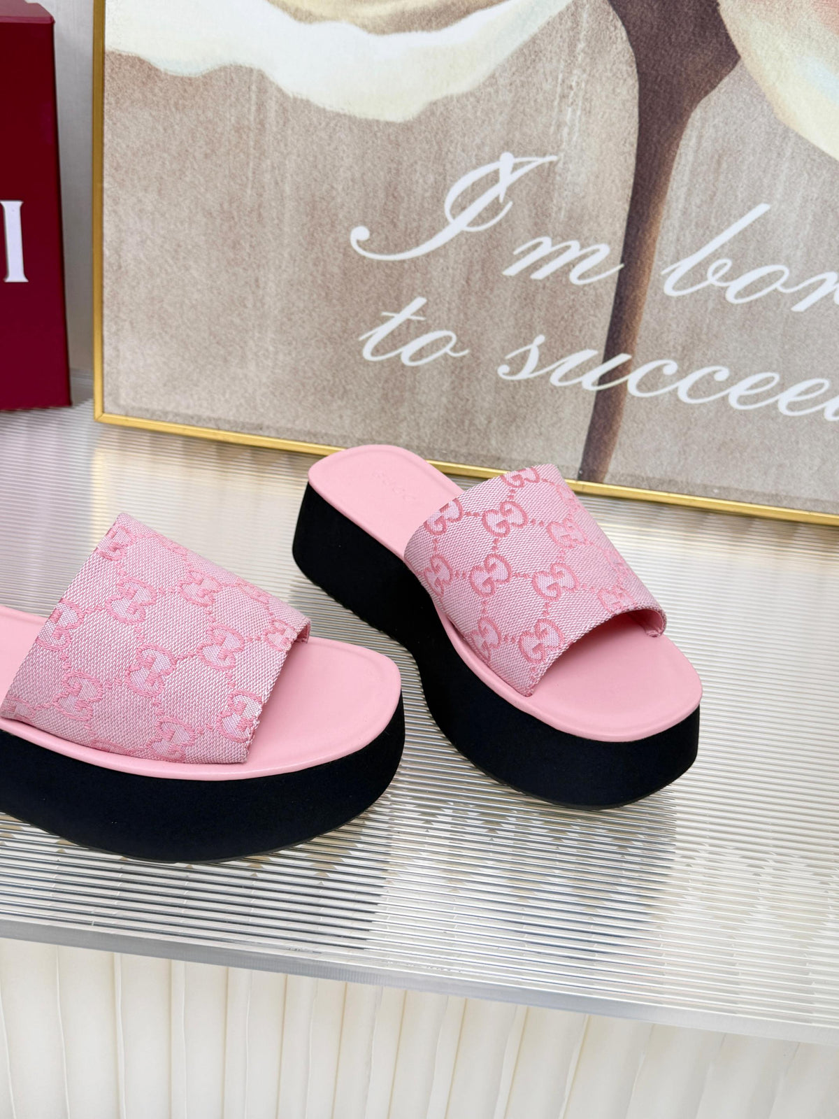 Gucci 2026 Platform Sandals Canvas 987007