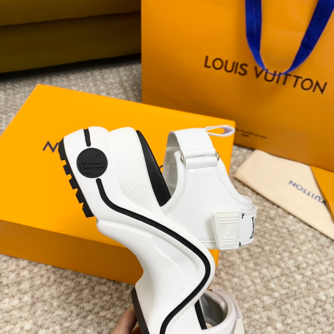 Louis Vuitton 2026 Archlight Flat Sandals 70mm Leather 787683