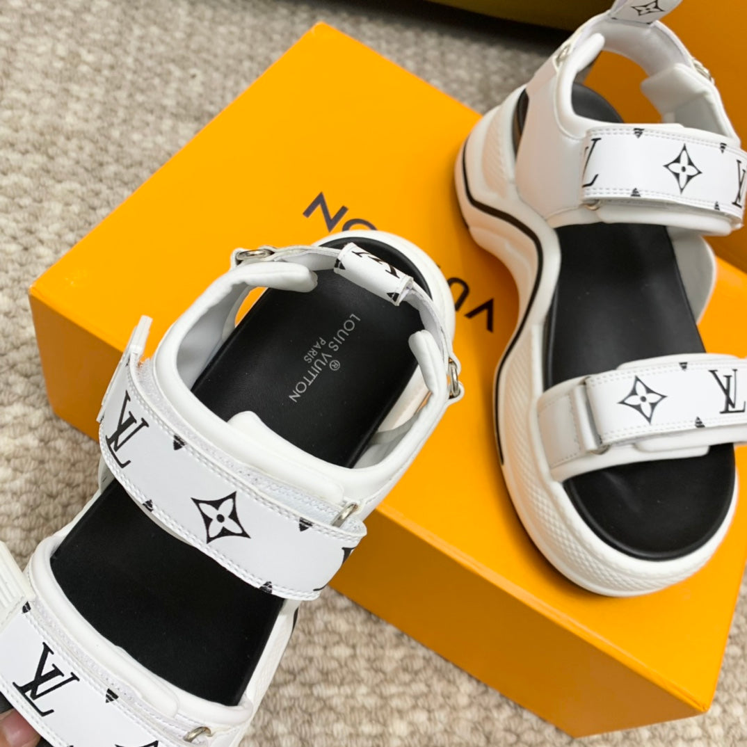 Louis Vuitton 2026 Archlight Flat Sandals 70mm Leather 787683
