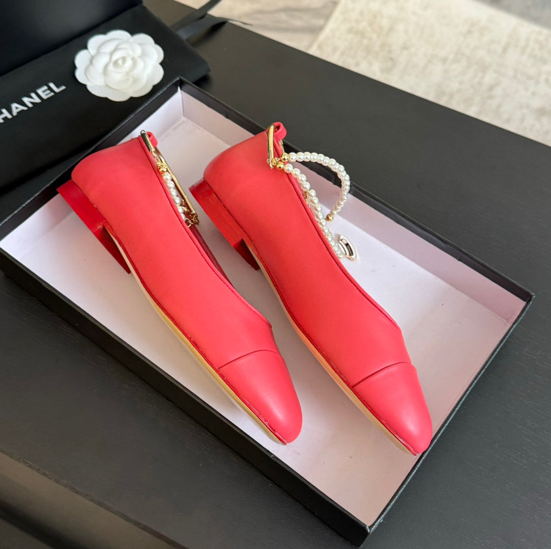 Double Strap Chunky Heel Mary Jane Shoes Red Pink