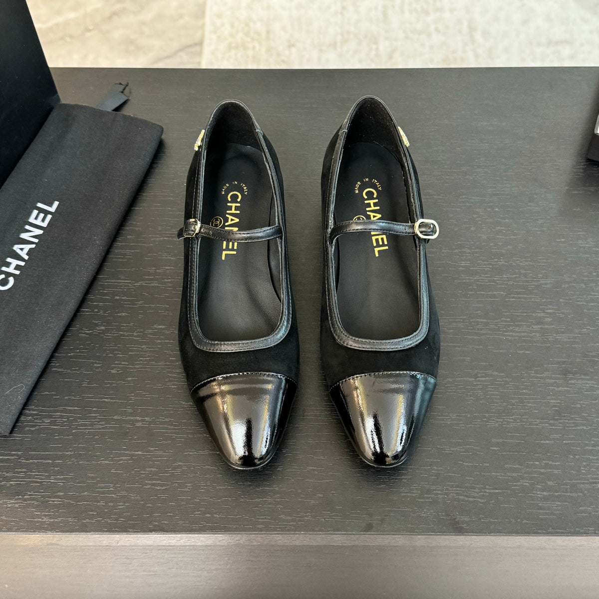 CC Mary Jane Black Suede