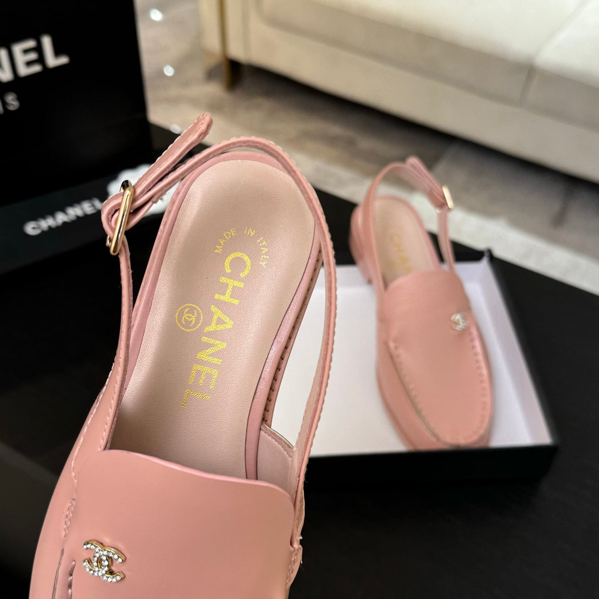 CC 25C Slingback Loafer Pink Patent Leather