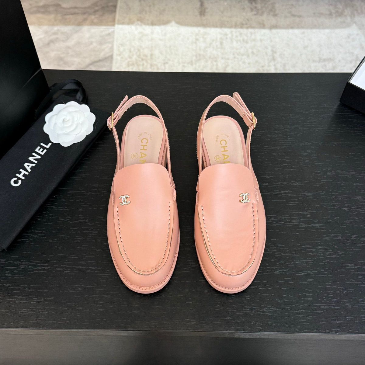 CC 25C Slingback Loafer Pink Patent Leather