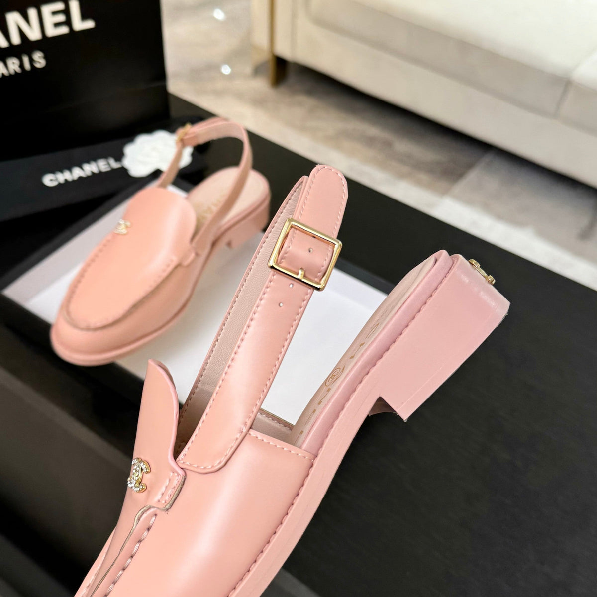CC 25C Slingback Loafer Pink Patent Leather
