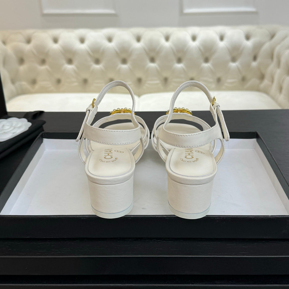 CC 45mm Sandal White Sheepskin 212927