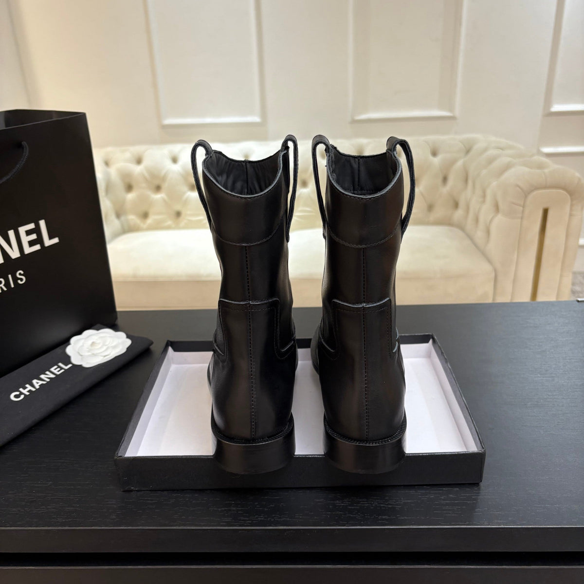 CC 2025 Short Boot Black Sheepskin 550659