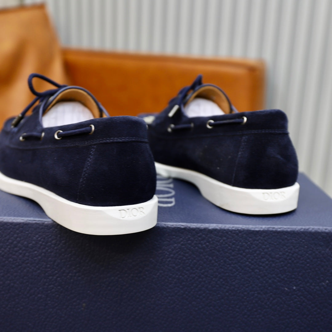 CD GRANVILLE BOAT SHOE NAVY-BEIGE SUEDE