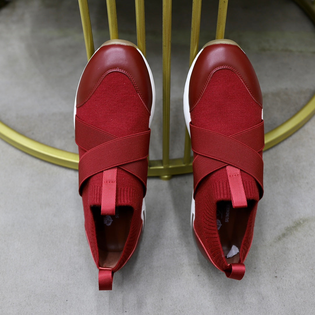 LP 360 KNITTED CASUAL SNEAKERS CHERRY WOOL