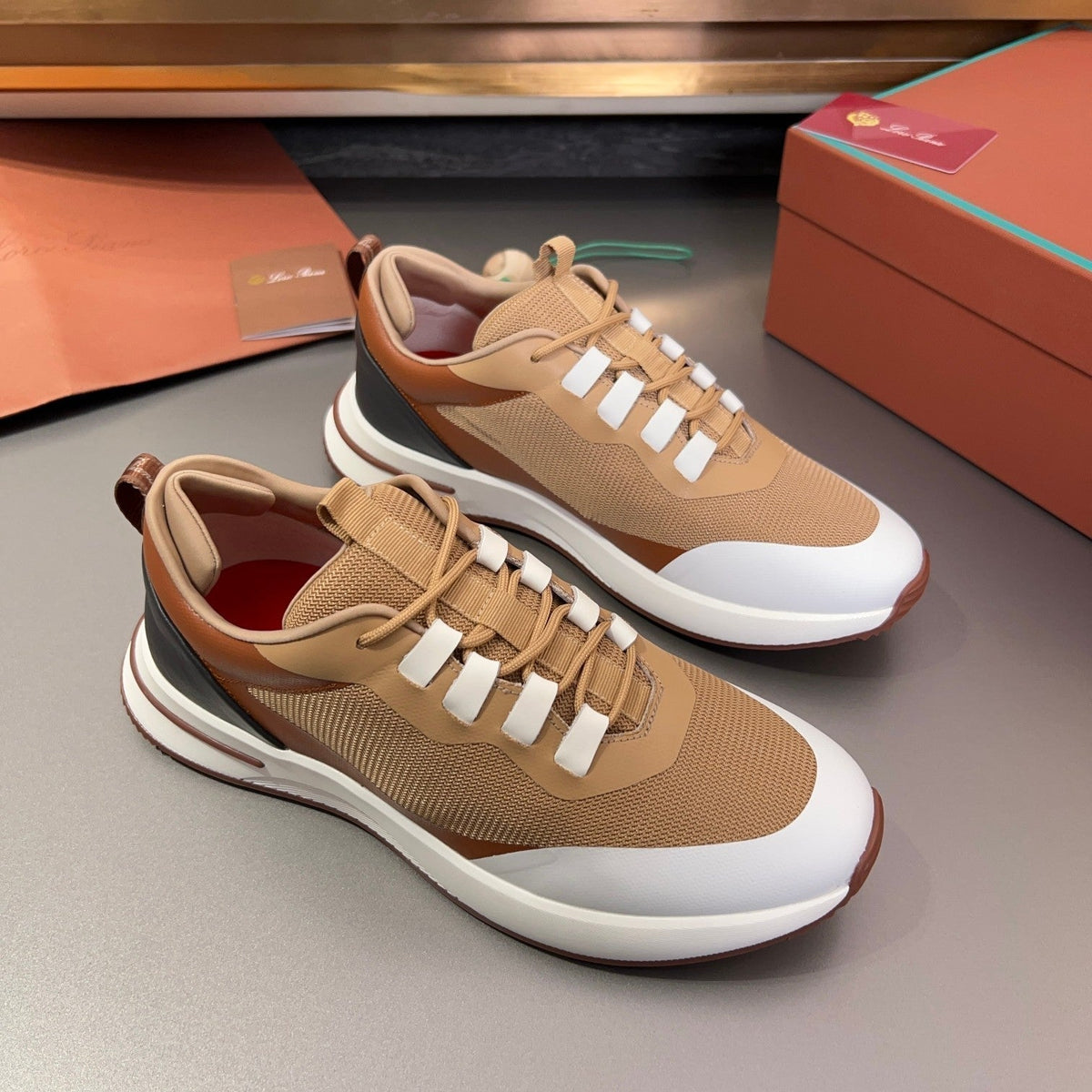 LP BRUNELLO SNEAKERS TAWNY MESH BREATHABLE