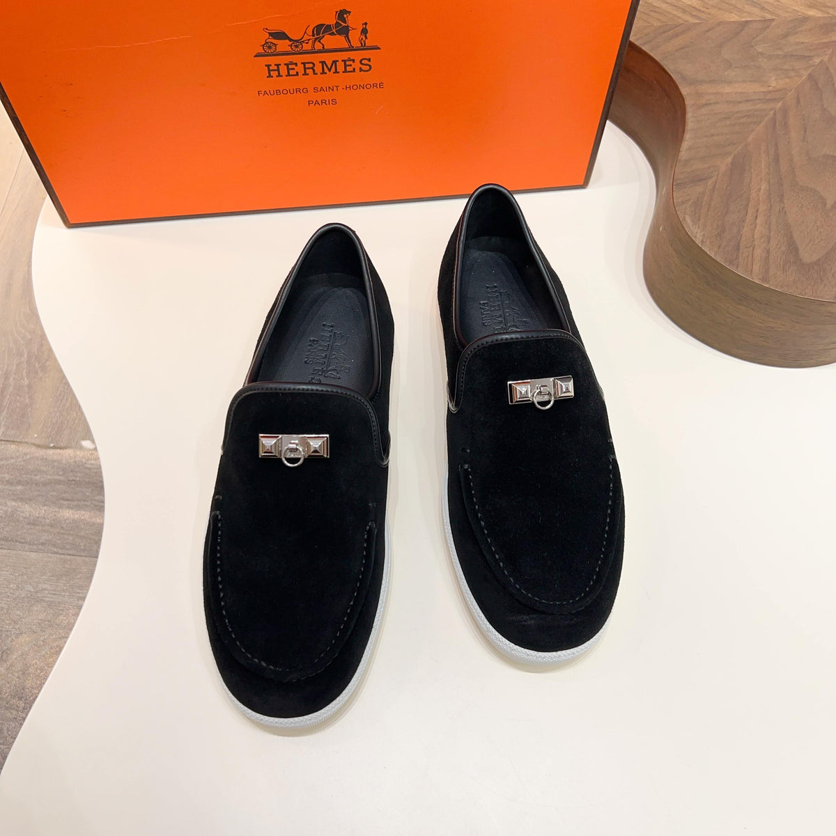 HM Men's Jour Loafer Black Suede 687435