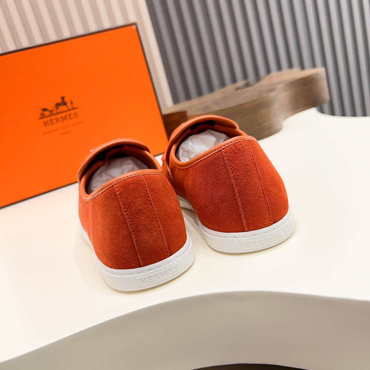 HM Men's Jour Loafer Orange Suede 687436