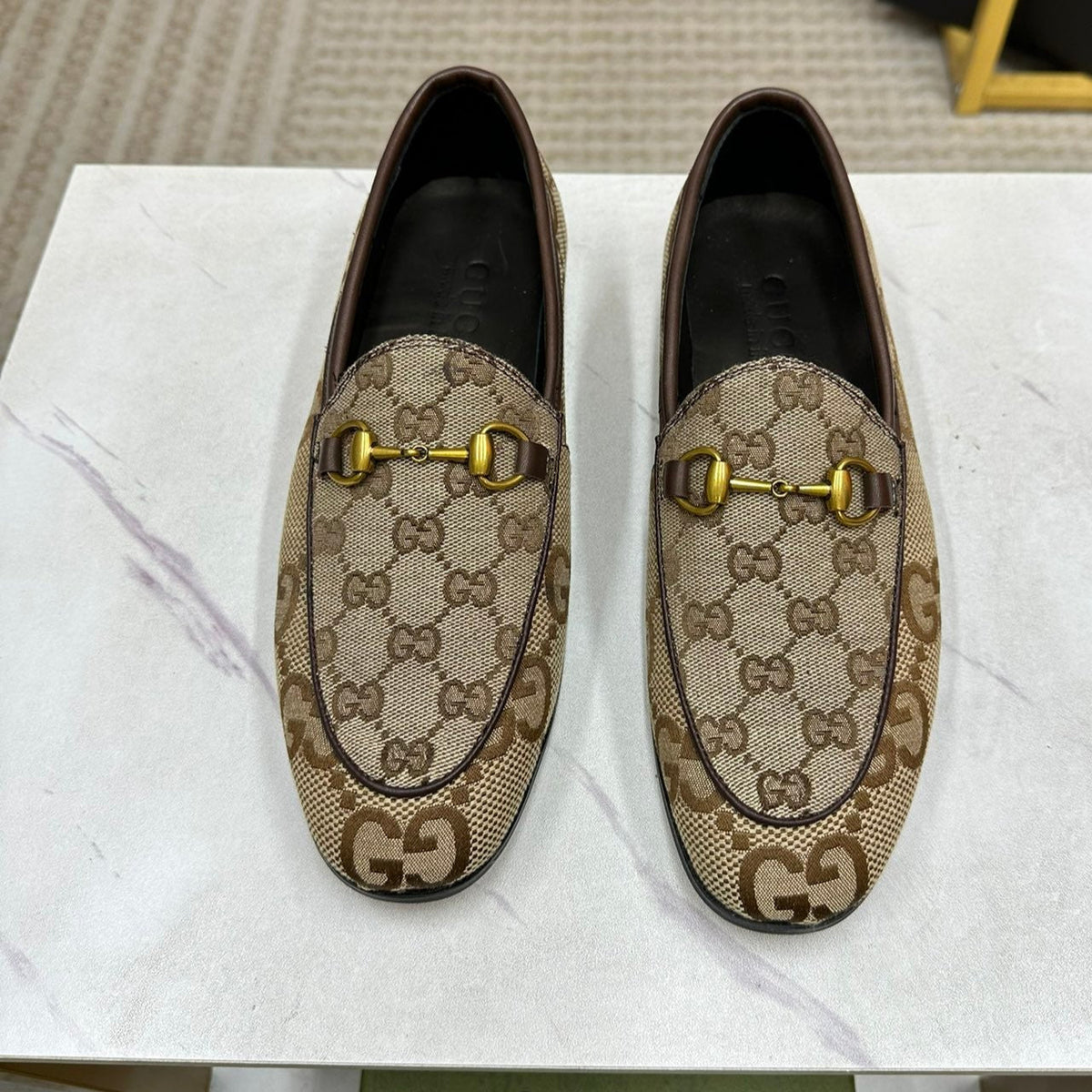 GG Men's Loafer Brown Canvas 881100