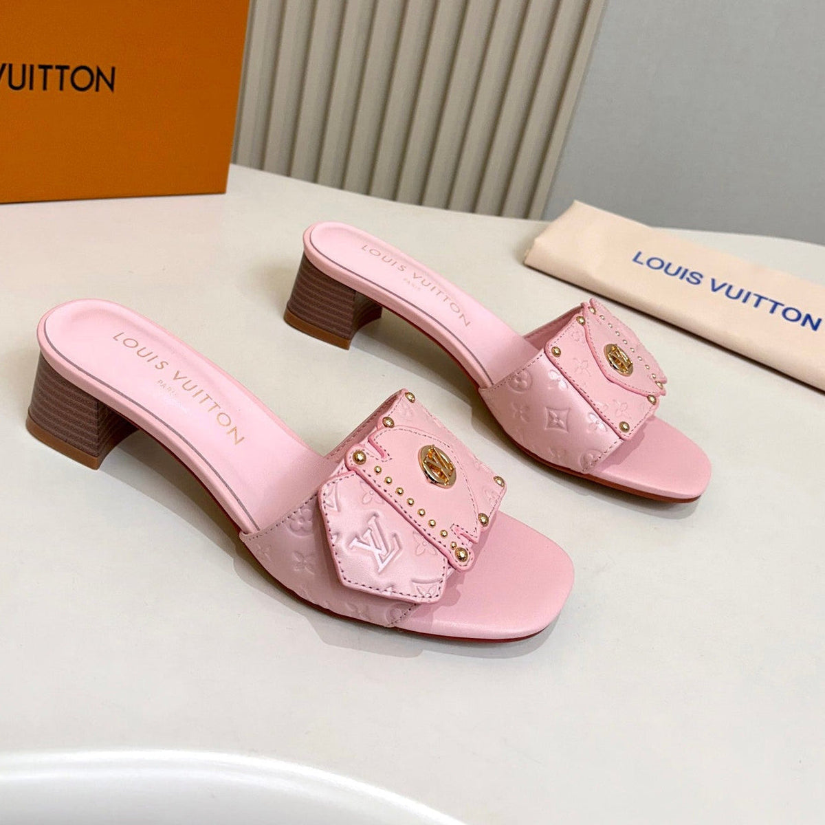 Louis Vuitton 2026 Frame Mules 40mm Calfskin Leather 780512