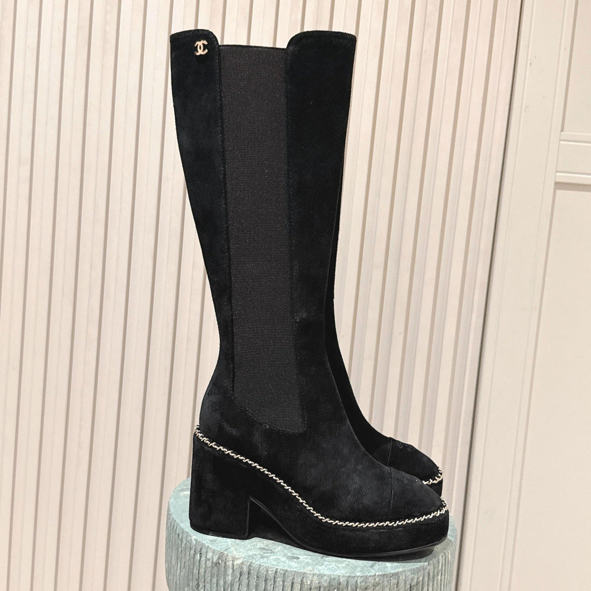 CC 25SS High Boot Black Suede 431719