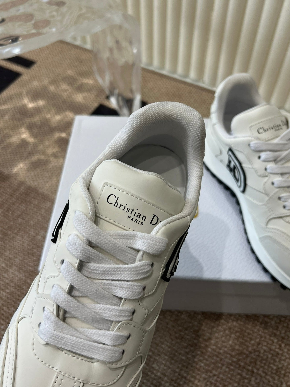 C'est Dior Sneaker White Lamskin