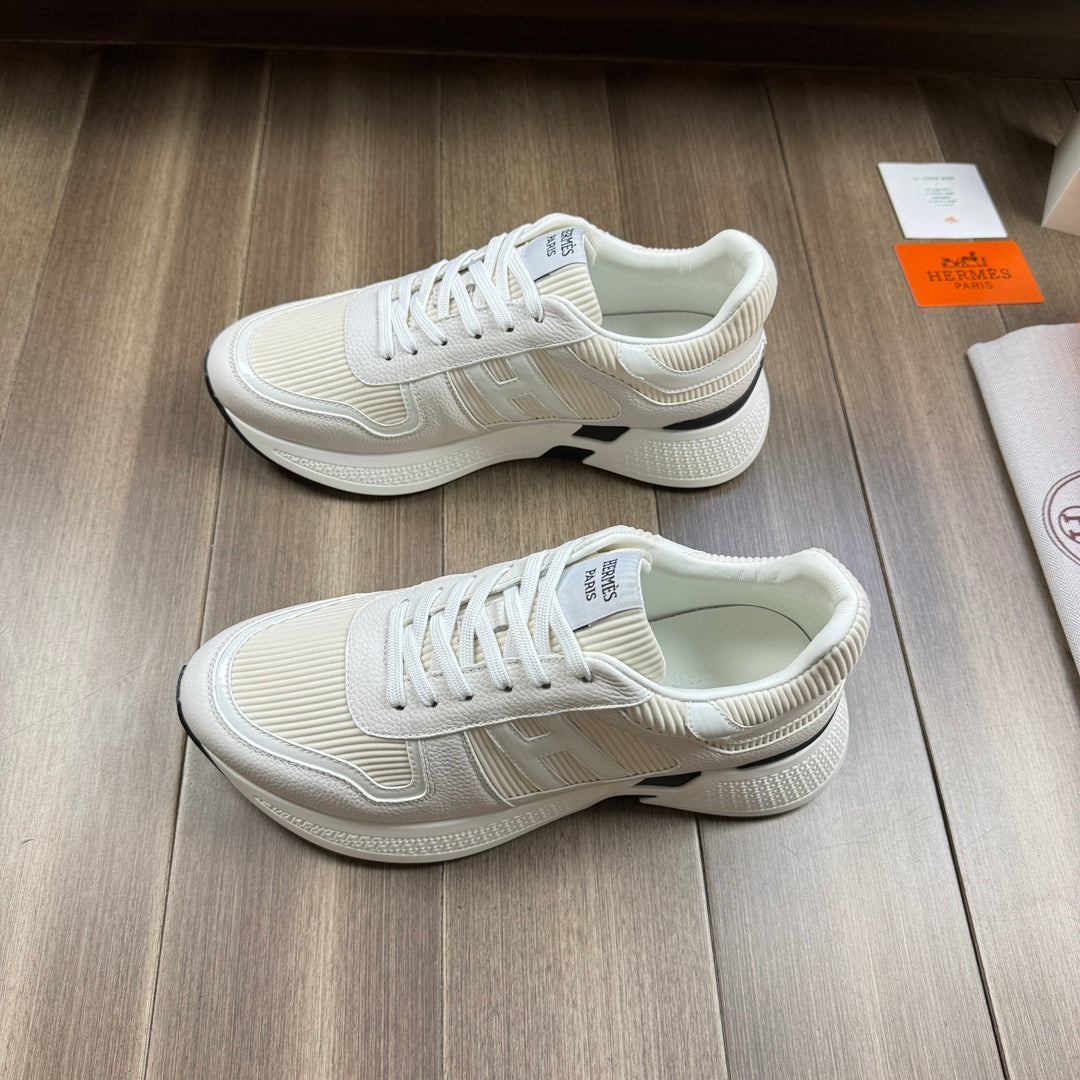HM THICK - SOLE SNEAKER WHITE FABRIC