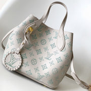 LV Blossom 20cm Bag Beige mix Green Cowhide 251989